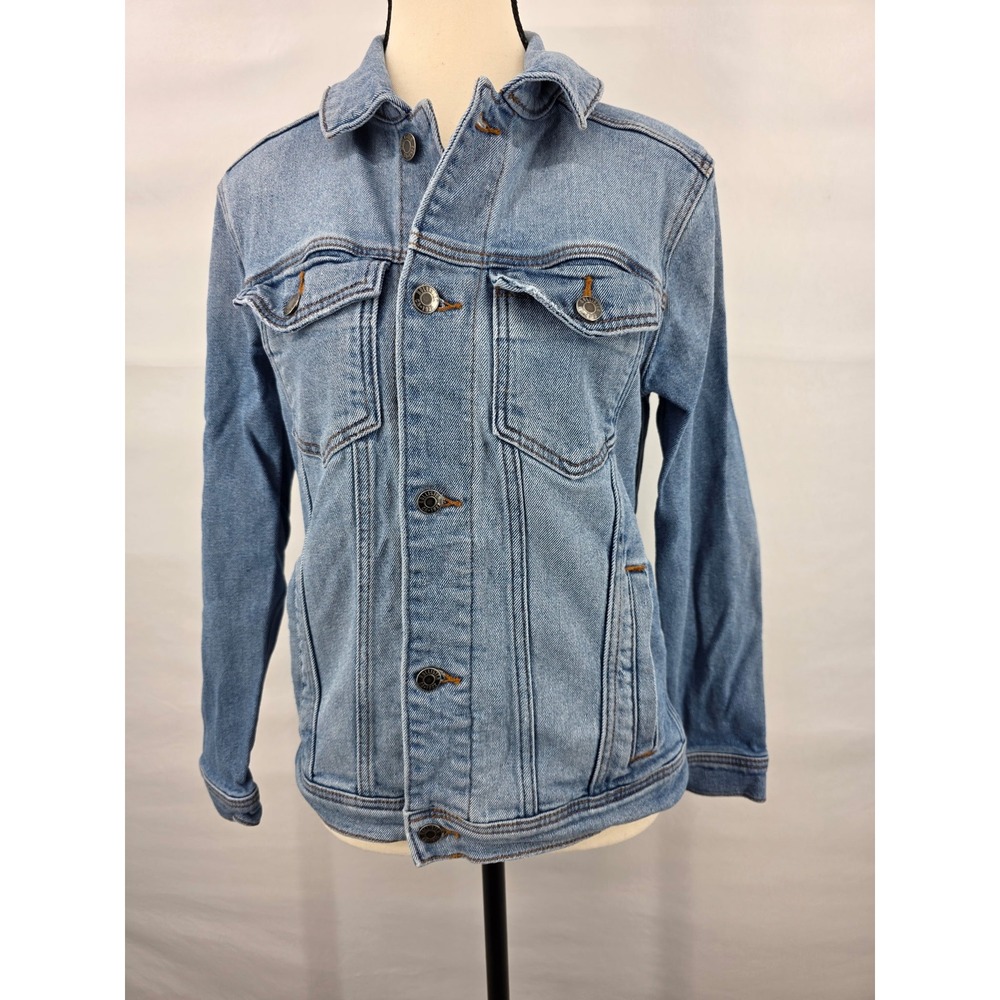 Hollister Epic Flex Denim Jacket Light Wash Blue Trucker XS